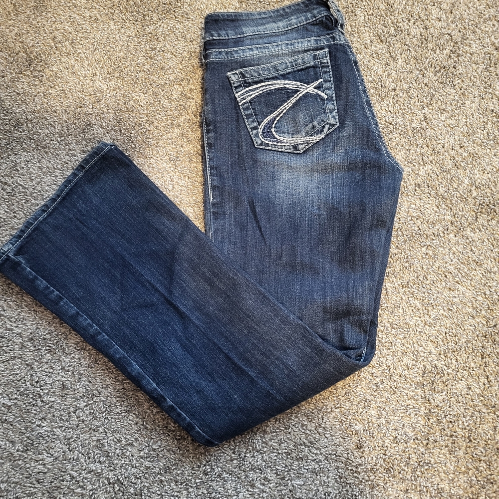 Silver Jeans Dark Blue Flare & Wide Leg